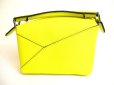 Photo2: LOEWE Lemon Calf Leather Hand Bag Purse Mini Puzzle bag w/Strap #9504 (2)