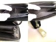 Photo9: GUCCI Guccissima Black Leather Round Zip Long Wallet #9512