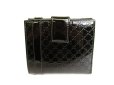 Photo2: GUCCI Micro Guccissima Black Patent Leather Bifold Wallet #9513 (2)