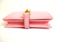 Photo5: GUCCI Pink Leather Gold H/W Jackie 1961 Card Case Wallet Bifold Wallet Compact Wallet #9514