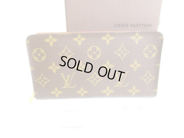 Photo1: LOUIS VUITTON Monogram Leather Zip Around Wallet Porto Monnaie Zip #9526