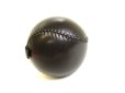 Photo3: HERMES Black and Orange Leather Baseball Ball Object #9528