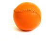 Photo5: HERMES Black and Orange Leather Baseball Ball Object #9528