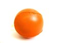 Photo6: HERMES Black and Orange Leather Baseball Ball Object #9528
