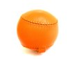 Photo7: HERMES Black and Orange Leather Baseball Ball Object #9528