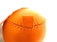Photo9: HERMES Black and Orange Leather Baseball Ball Object #9528