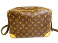 Photo2: LOUIS VUITTON Monogram Leather Brown Crossbody Bag Purse Nile #9530 (2)