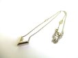 Photo11: LOUIS VUITTON Silver Plated Essential V Chain Necklace #9553