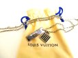 Photo1: LOUIS VUITTON Iconic Damier Pattern Enamel Damier Black Necklace #9555 (1)