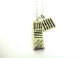 Photo2: LOUIS VUITTON Iconic Damier Pattern Enamel Damier Black Necklace #9555 (2)