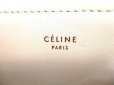 Photo11: CELINE White Leather Crossbody Bag Purse Trio Pouch Large #9556