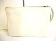 Photo2: CELINE White Leather Crossbody Bag Purse Trio Pouch Large #9556 (2)