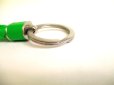 Photo4: BOTTEGA BENETA Intrecciato Green Leather Silver H/W Key Ring #9557