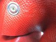 Photo11: HERMES Red Veau Epson Leather Card Case Card Holder Calvi #9559