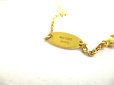 Photo11: LOUIS VUITTON Gold Plated Essential V Chain Necklace #9564