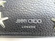 Photo10: Jimmy Choo Metal Stars Black Leather Trifold Wallet Compact Wallet #9568