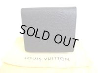 LOUIS VUITTON Ardoise Taiga Leather Bifold Wallet #9572