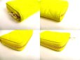 Photo7: Christian Dior Cannage Yellow Leather Round Zip Coin Purse #9574