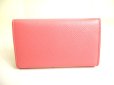 Photo2: PRADA Pink Saffiano Leather Ribbon Motif 4 Pics Key Cases #9577 (2)