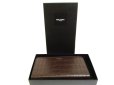 Photo12: Saint Laurent Paris Dark Embossed Brown Calf Leather Zip Around Wallet #9584