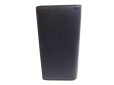 Photo2: LOUIS VUITTON Navy Blue Taiga Leather Long Wallet Brazza #9587 (2)