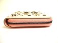 Photo5: Jimmy Choo Metal Stars Light Pink Leather Bifold Wallet Compact Wallet #9589