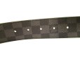 Photo4: LOUIS VUITTON Damier Graphite Infini Inventure Buckle Belt Size M #9596