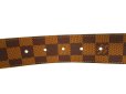 Photo4: LOUIS VUITTON Damier Leather LV Initial 40MM Belt Size M #9598