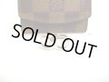 LOUIS VUITTON Silver Plated Cufflinks Cuffs LV Circle #9599