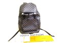 Photo1: LOUIS VUITTON Damier Graphite Leather Zack Backpack #9601 (1)