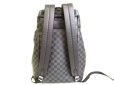 Photo2: LOUIS VUITTON Damier Graphite Leather Zack Backpack #9601 (2)