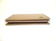 Photo5: BVLGARI Bronze Beige Leather Business Card Case Card Holder #9605