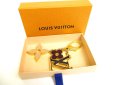 Photo12: LOUIS VUITTON Gold Metal Bag Charm Key Holder Sac Fleures du monogram #9609