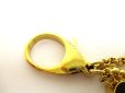 Photo6: LOUIS VUITTON Gold Metal Bag Charm Key Holder Sac Fleures du monogram #9609