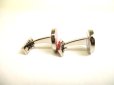 Photo4: HERMES Red Enamel Palladium Finishing Serie Cufflinks Cuffs #9616