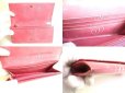 Photo8: Cartier Happy Birthday Pink Calf Leather Bifold Long Wallet #9627