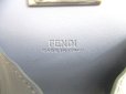 Photo10: FENDI Peekaboo Gray Leather Palladium Plated Square Coin purse #9629