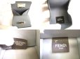 Photo8: FENDI Peekaboo Gray Leather Palladium Plated Square Coin purse #9629