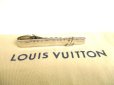 Photo1: LOUIS VUITTON Silver Steel LV Motif Necktie Pin Tie Clip #9635 (1)