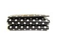 Photo5: miumiu Black Madras Leather Dot Pattern Trifold Wallet Compact Wallet #9636