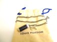 Photo1: LOUIS VUITTON Stainless Steel Monogram Eclipse Charms Necklace #9638 (1)