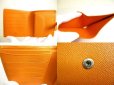 Photo8: LOUIS VUITTON Epi Mandarin Orange Leather Bifold Wallet Compact Wallet #9646