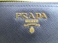 Photo10: PRADA Saffiano Black Multicolor Leather Round Zip Long Wallet #9647