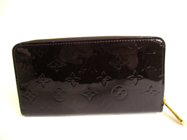 Photo2: LOUIS VUITTON Vernis Amarante Patent Leather Round Zip Zippy Wallet #9650