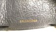 Photo10: BALENCIAGA Dark Gray Leather Trifold Mini Wallet Classic #9653