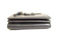 Photo5: BALENCIAGA Dark Gray Leather Trifold Mini Wallet Classic #9653