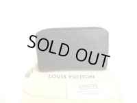 LOUIS VUITTON Taiga Black Leather Zippey Coin Purse Vertical #9655