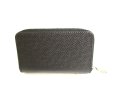 Photo2: LOUIS VUITTON Taiga Black Leather Zippey Coin Purse Vertical #9655 (2)