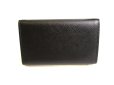 Photo2: PRADA Black Saffiano Metal Leather 6 Pics Key Cases #9661 (2)