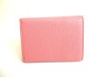 Photo2: miumiu Rose Pink Madras Leather Trifold Wallet Compact Wallet #9673 (2)